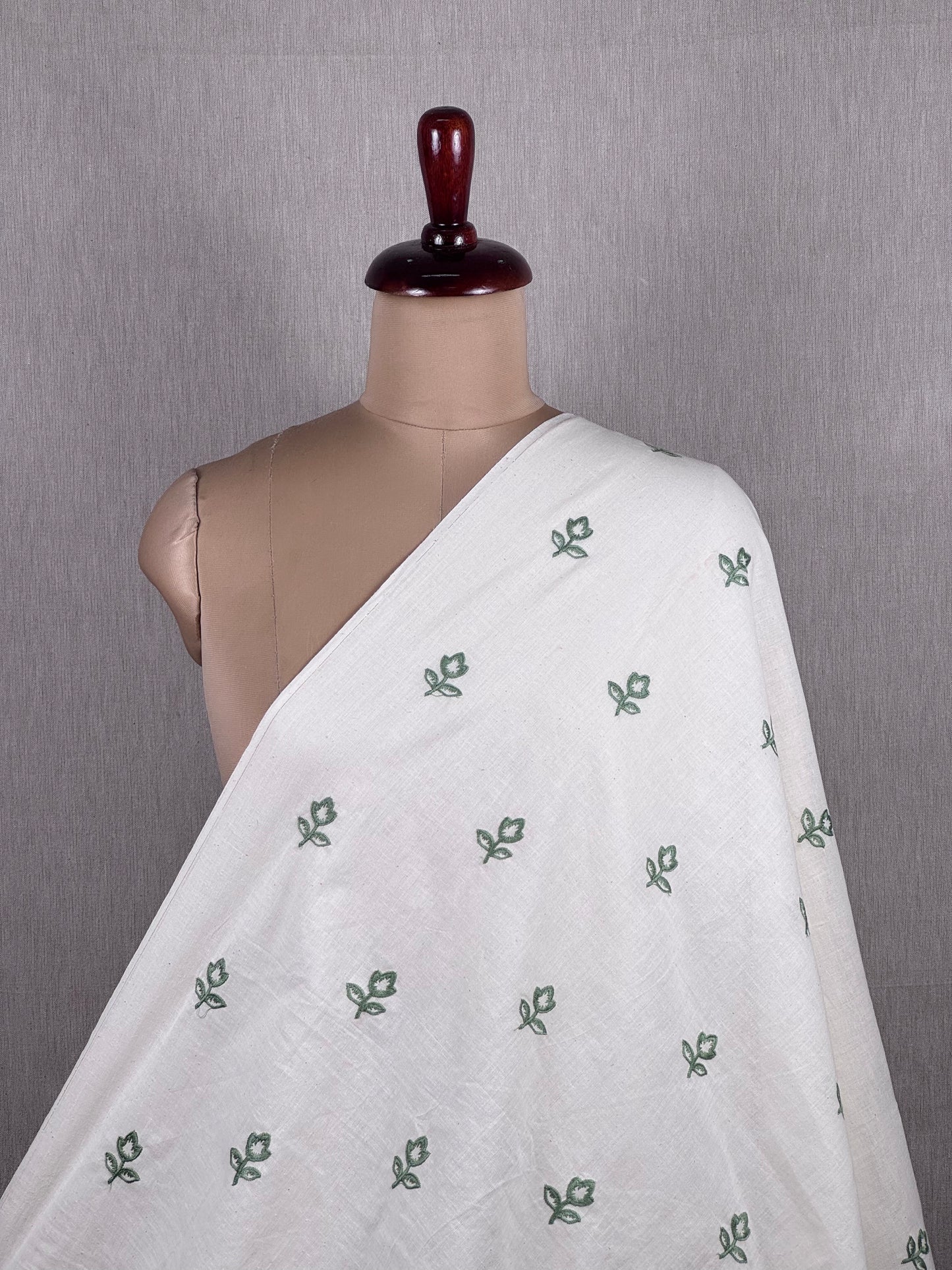 Embroidered Kora Cotton Fabric