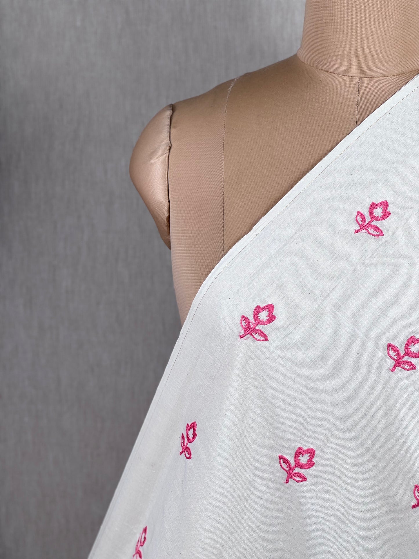 Embroidered Kora Cotton Fabric
