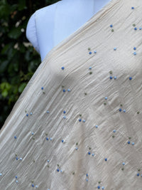 Embroidered 40 gm Banarasi Chanderi Fabric