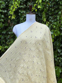 Embroidered 40 gm Banarasi Chanderi Fabric