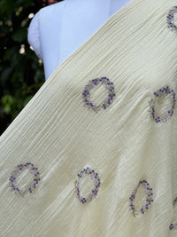 Embroidered 40 gm Banarasi Chanderi Fabric