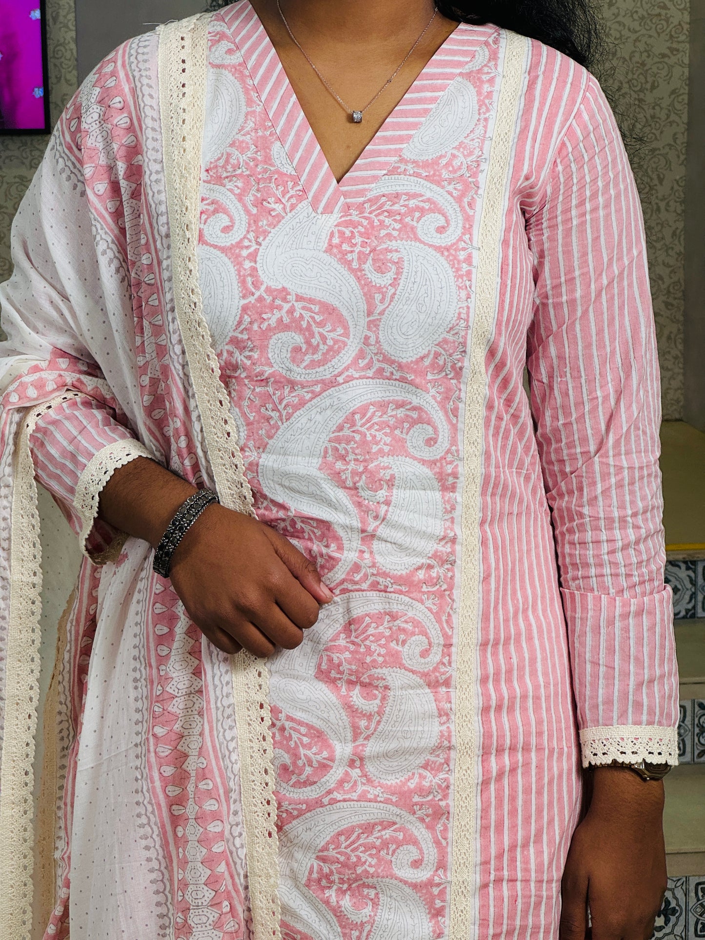 Block Printed Cotton Salwar suits