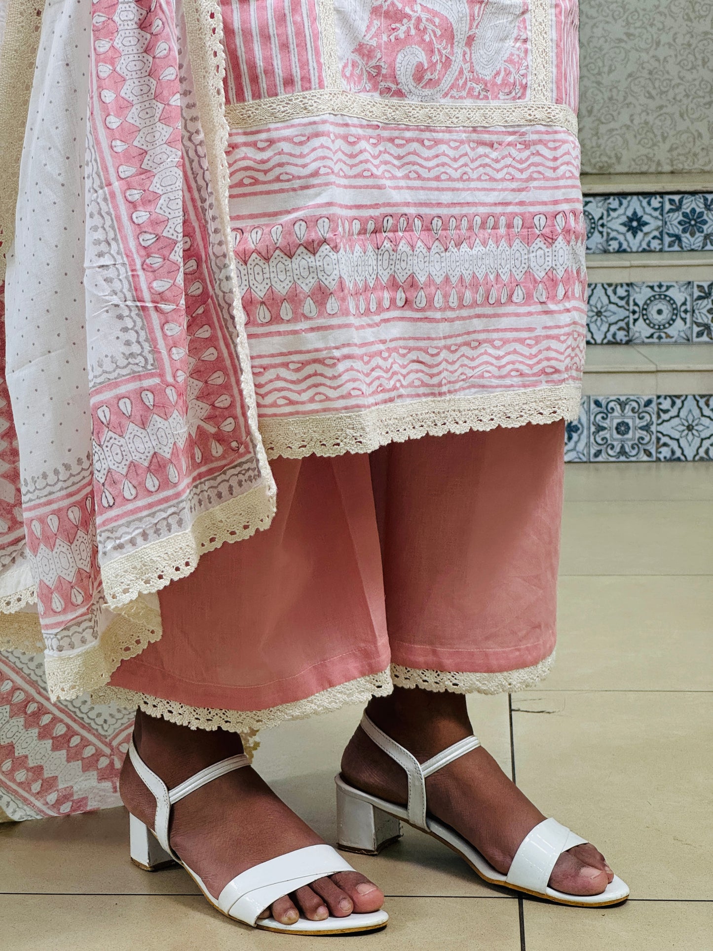 Block Printed Cotton Salwar suits