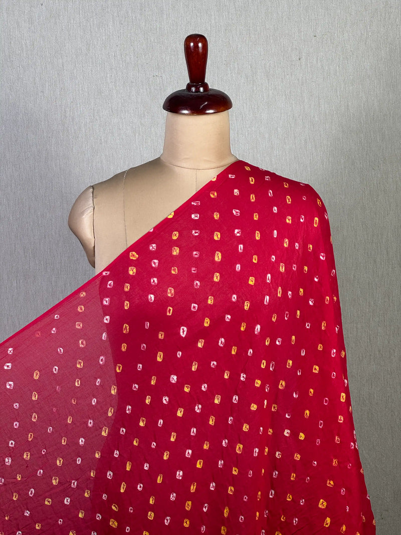 Bandhani Mul Cotton Fabric
