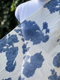 Printed 40gm Banarasi Mul Chanderi Fabrics