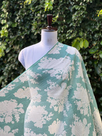 Printed 40gm Banarasi Mul Chanderi Fabrics