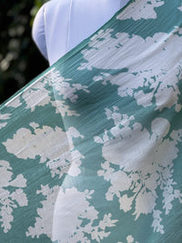 Printed 40gm Banarasi Mul Chanderi Fabrics