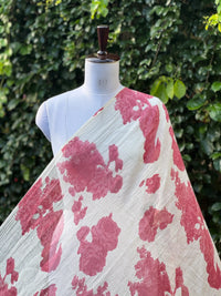 Printed 40gm Banarasi Mul Chanderi Fabrics