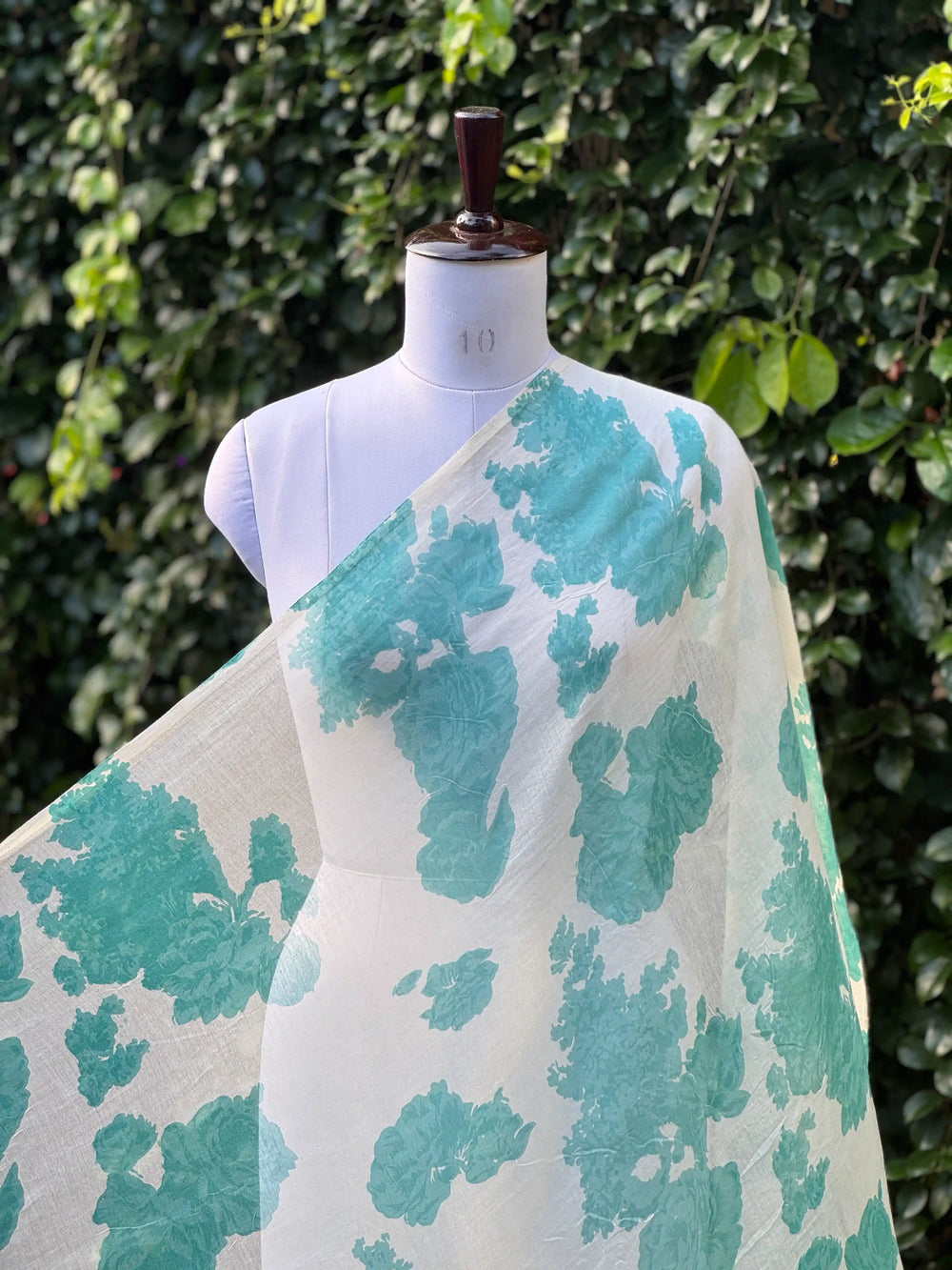 Printed 40gm Banarasi Mul Chanderi Fabrics