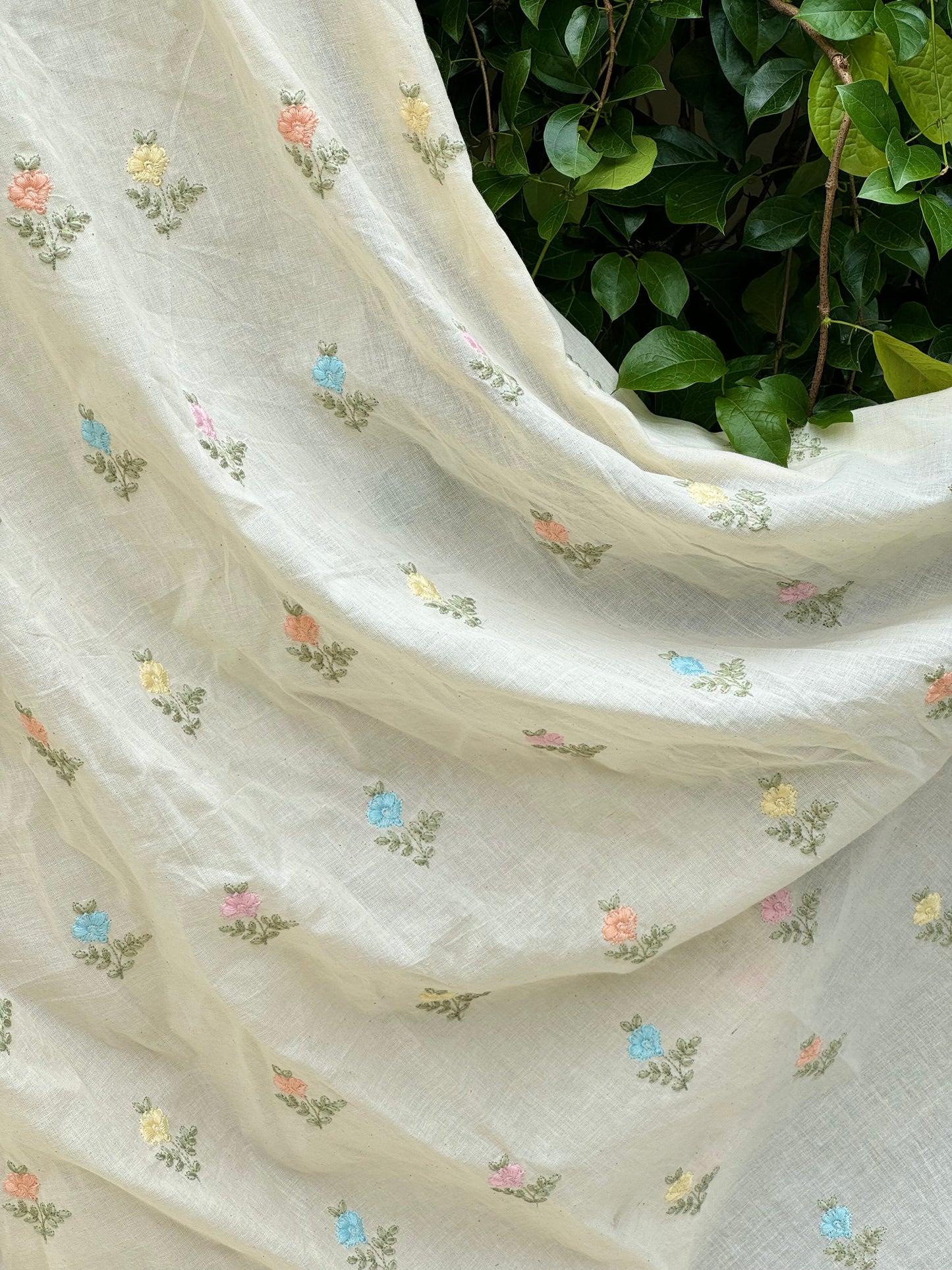 Embroidered Kora Cotton