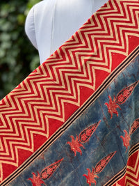 Ajrakh Modal Satin Fabric
