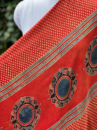 Ajrakh Modal Satin Fabric