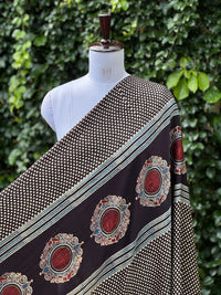 Ajrakh Modal Satin Fabric