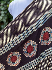 Ajrakh Modal Satin Fabric