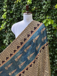 Ajrakh Modal Satin Fabric