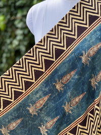 Ajrakh Modal Satin Fabric