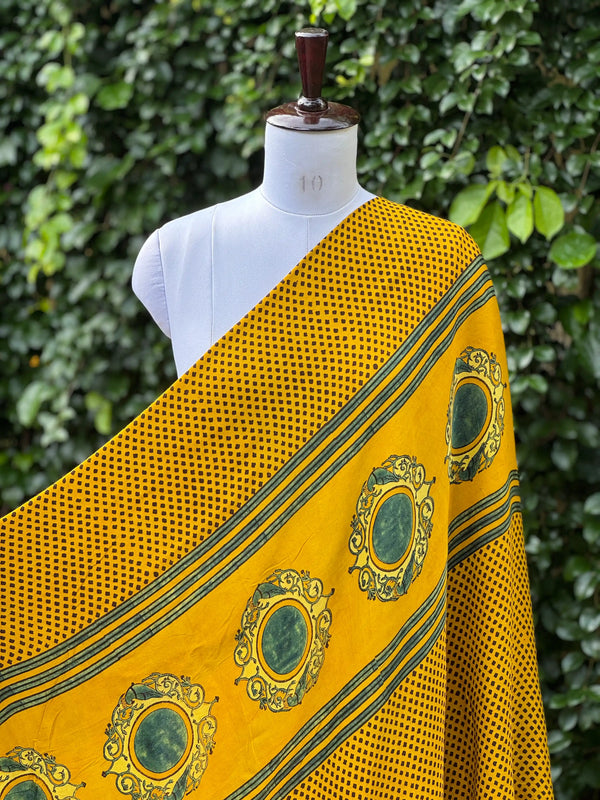 Ajrakh Modal Satin Fabric