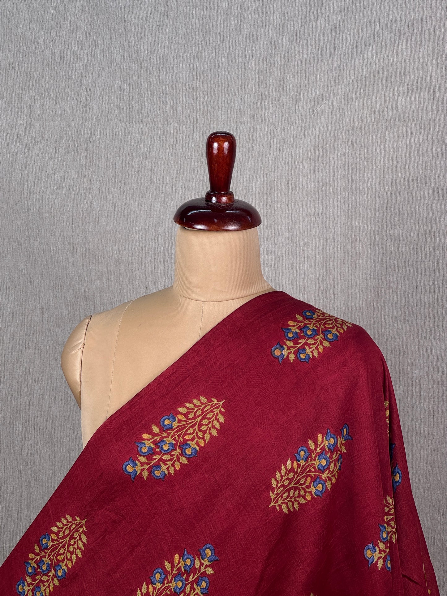 Pure Banarasi Malai Chanderi Fabric