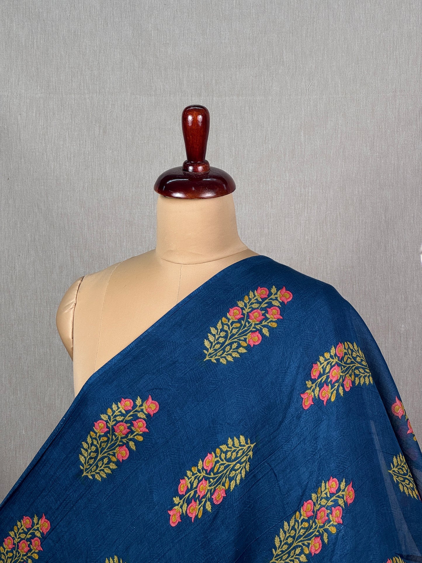 Pure Banarasi Malai Chanderi Fabric