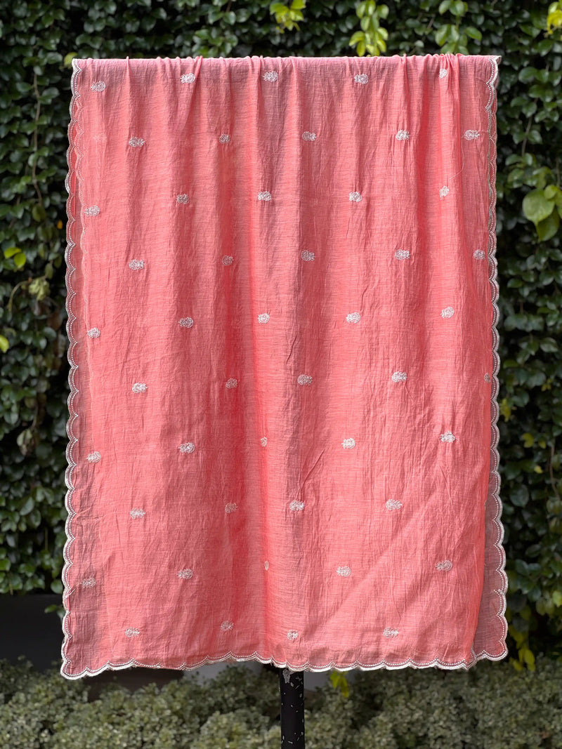 Embroidered Banarasi Chanderi Dupatta