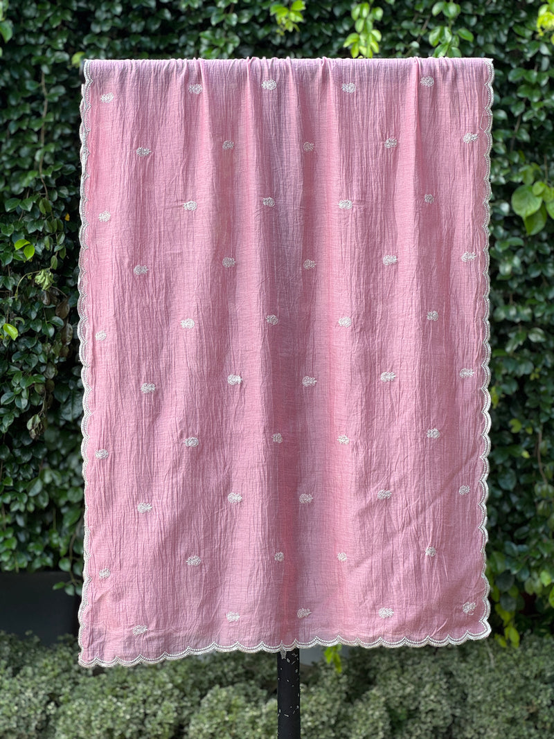 Embroidered Banarasi Chanderi Dupatta