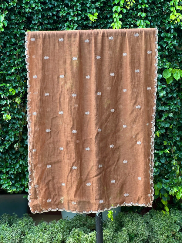 Embroidered Banarasi Chanderi Dupatta