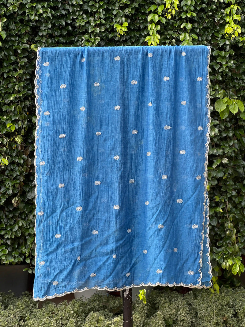 Embroidered Banarasi Chanderi Dupatta