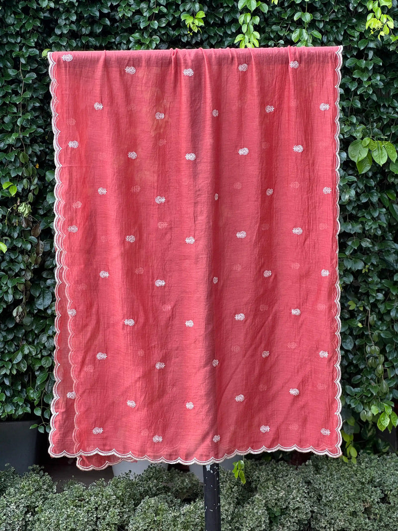 Embroidered Banarasi Chanderi Dupatta