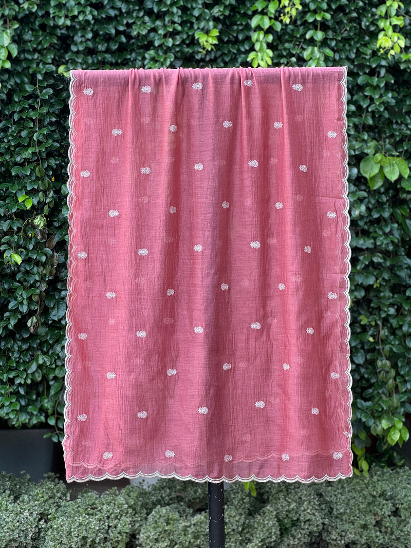 Embroidered Banarasi Chanderi Dupatta