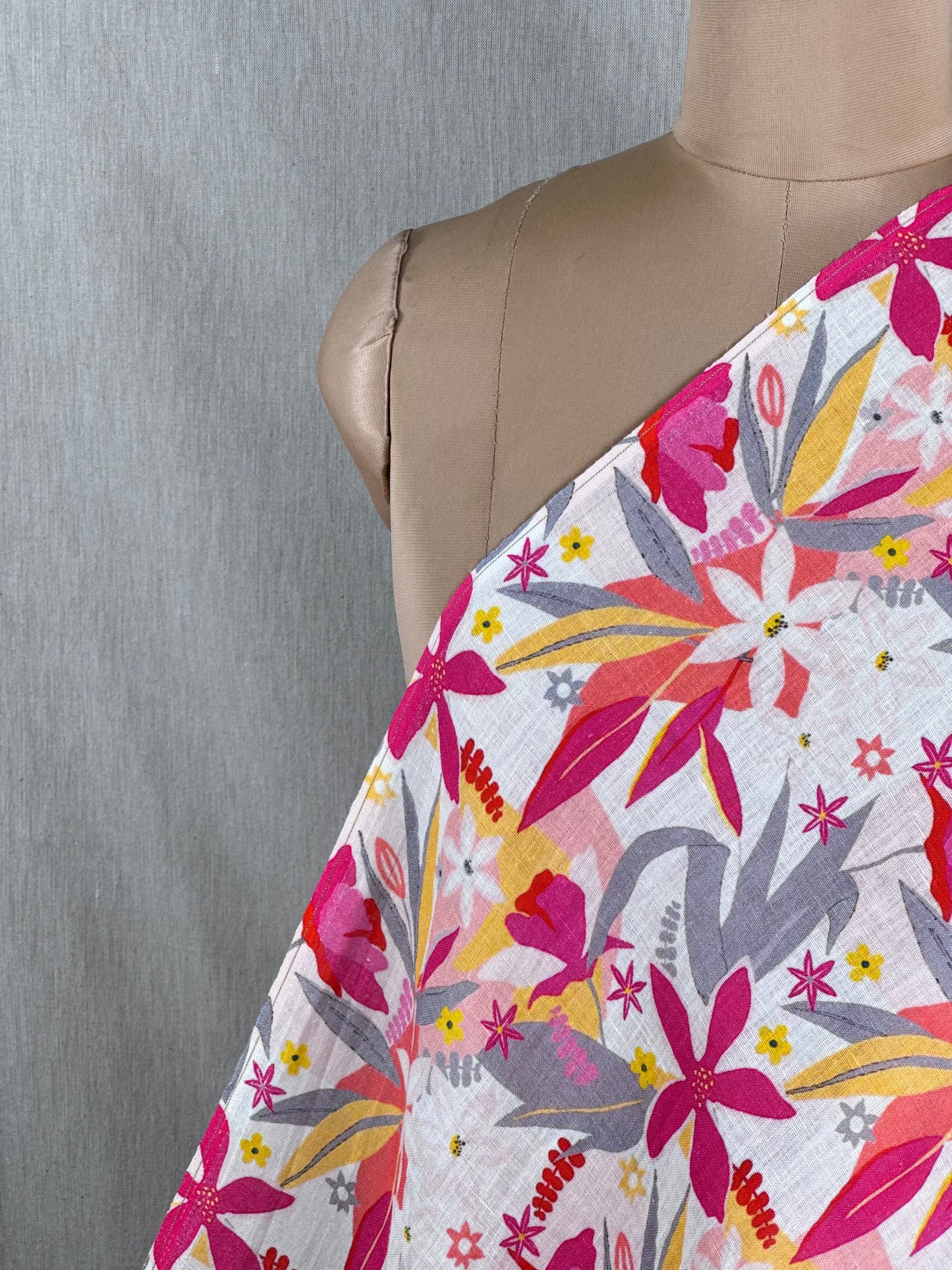 Digital Printed 60 Lee Gauze Linen Fabric