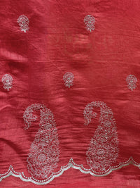 Embroidered 40gm Banarasi Chanderi Fabric