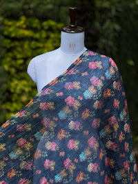 Digital Printed Banarasi Mul Chanderi Fabric