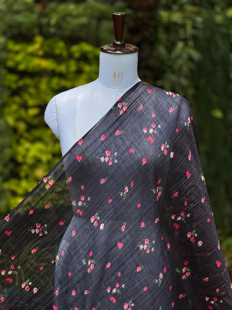 Digital Printed Banarasi Mul Chanderi Fabric