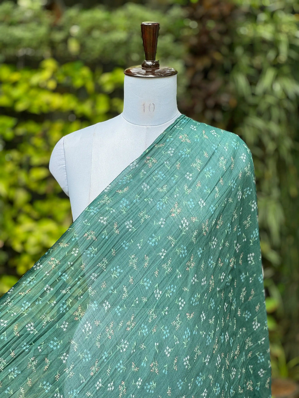 Digital Printed Banarasi Mul Chanderi Fabric