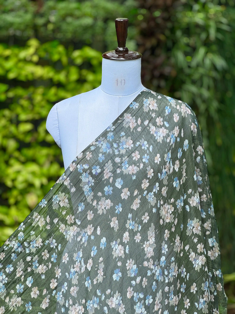 Digital Printed Banarasi Mul Chanderi Fabric