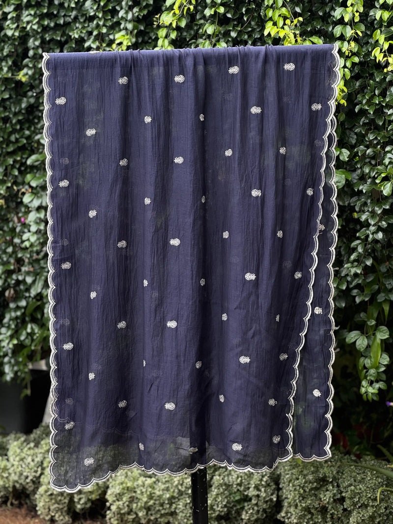 Embroidered Banarasi Chanderi Dupatta