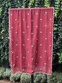 Embroidered Banarasi Chanderi Dupatta