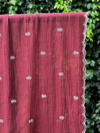 Embroidered Banarasi Chanderi Dupatta