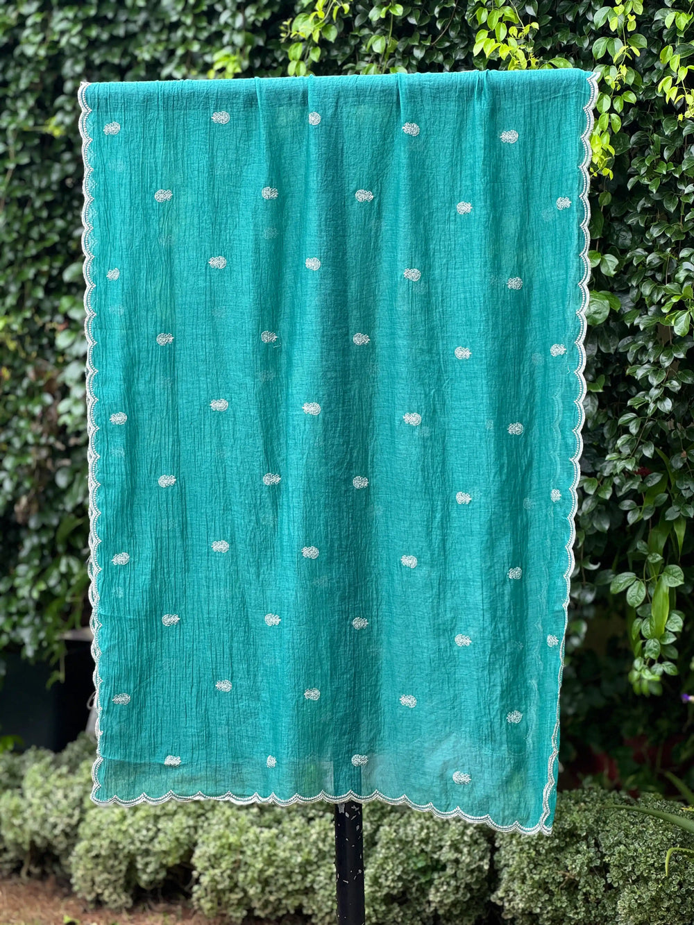 Embroidered Banarasi Chanderi Dupatta