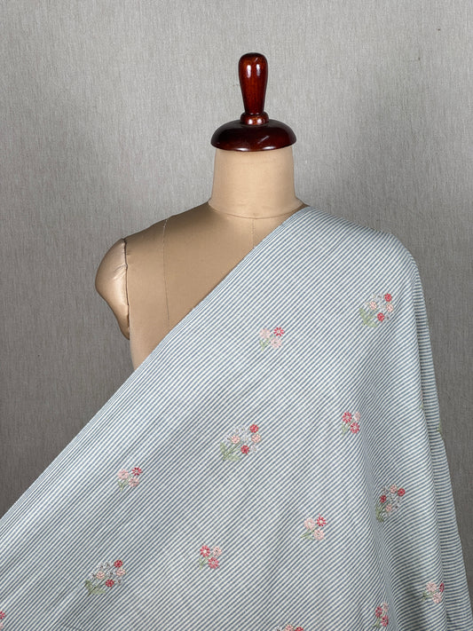 Embroidered Handloom Cotton Fabric
