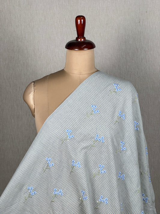 Embroidered Handloom Cotton Fabric