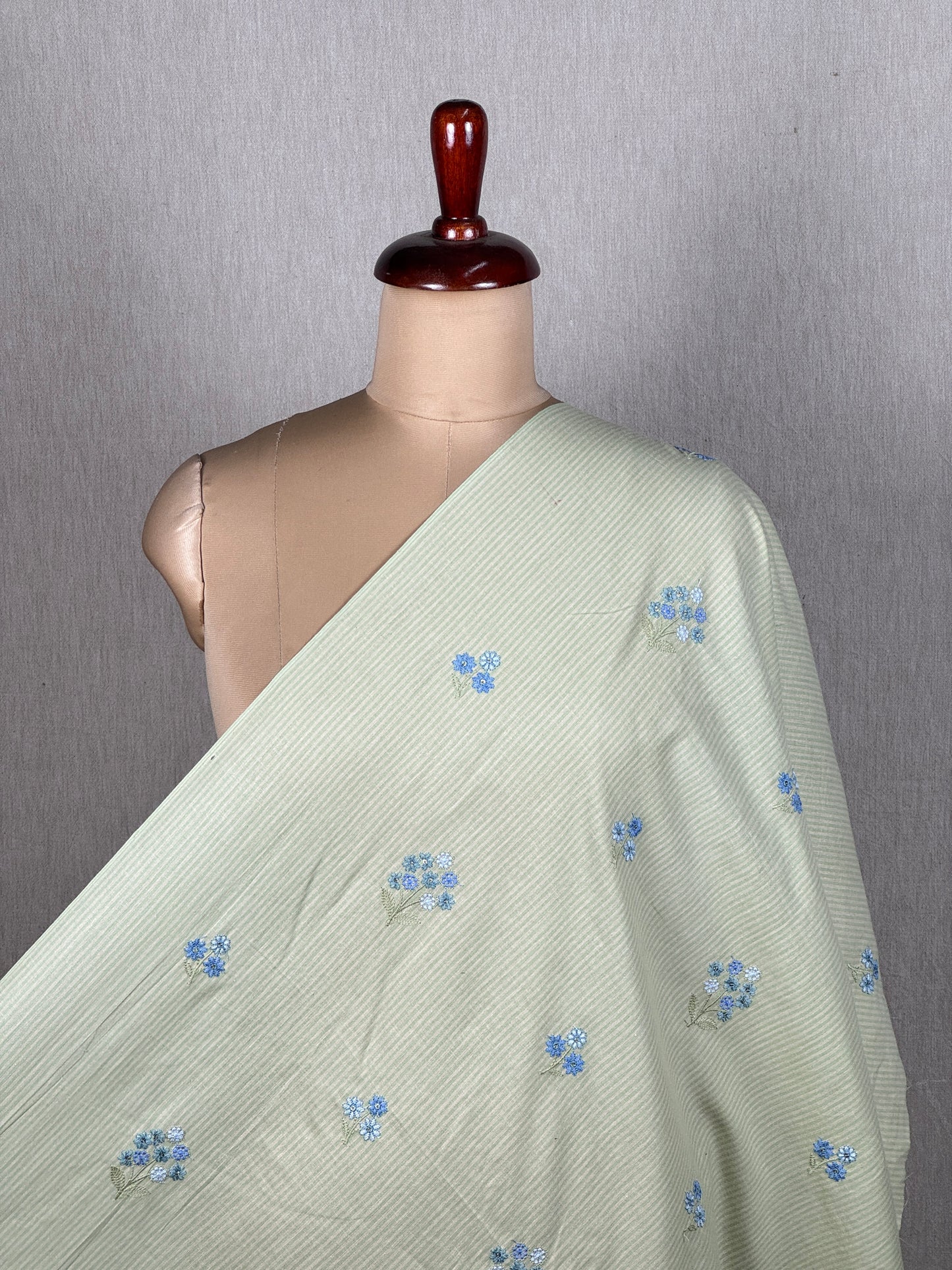 Embroidered Handloom Cotton Fabric