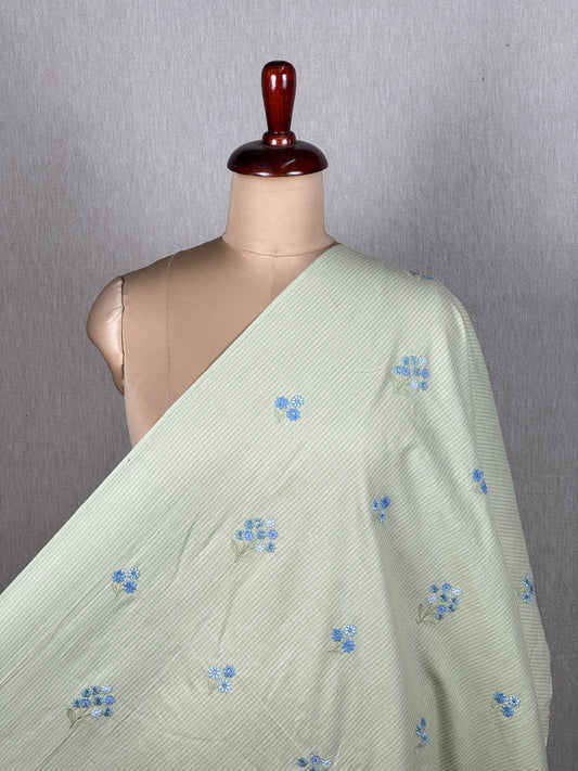 Embroidered Handloom Cotton Fabric