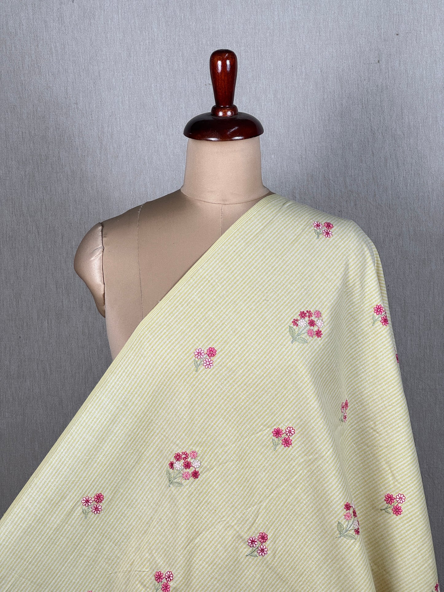 Embroidered Handloom Cotton Fabric