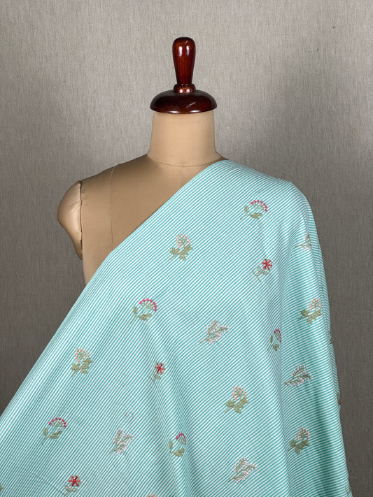 Embroidered Handloom Cotton Fabric
