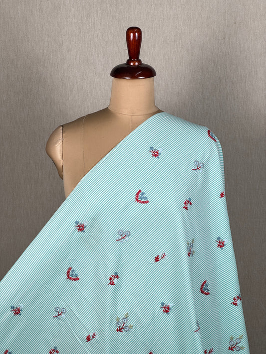 Embroidered Handloom Cotton Fabric