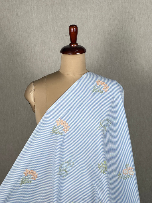 Embroidered Handloom Cotton Fabric