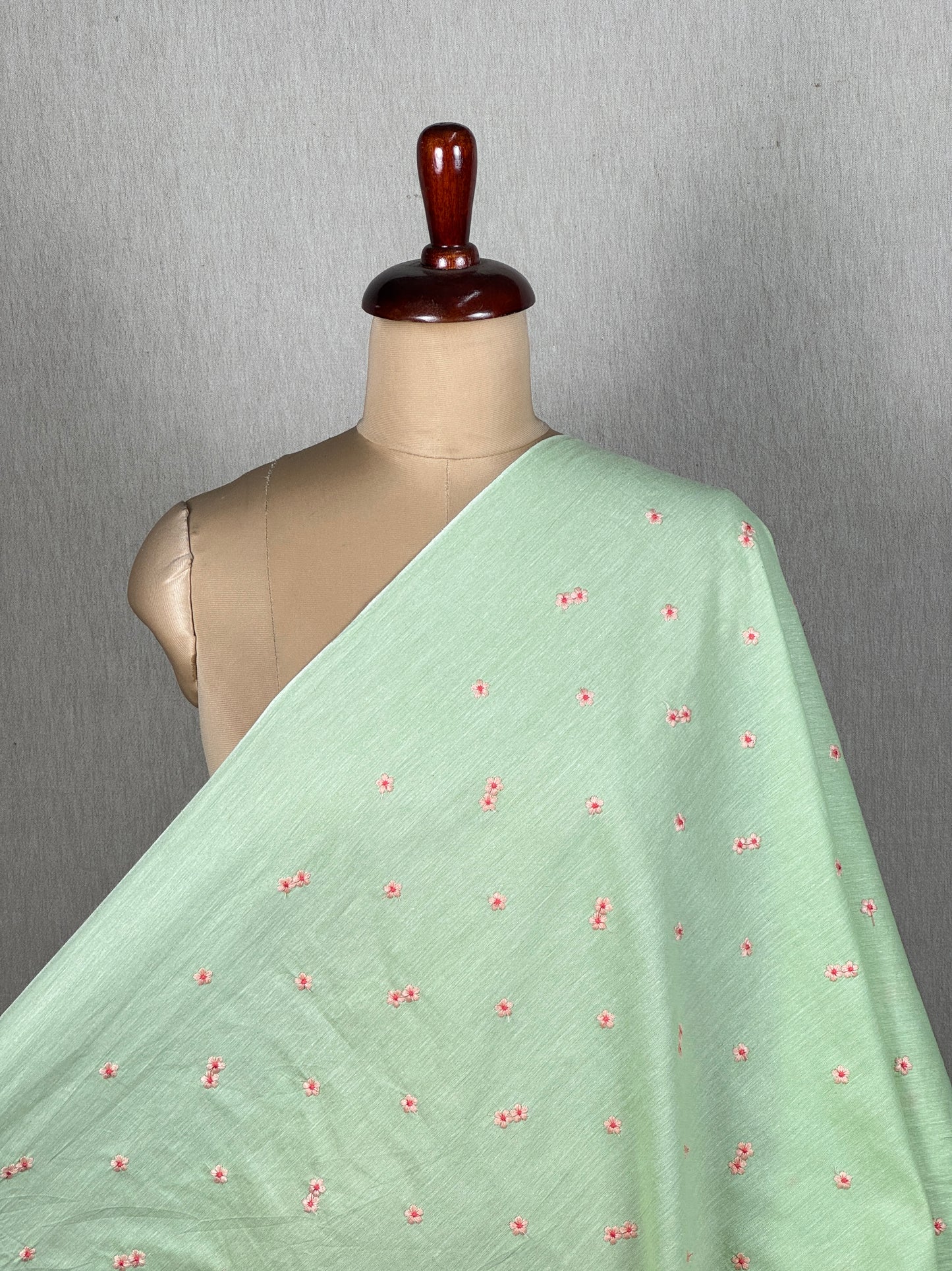 Embroidered Handloom Cotton Fabric