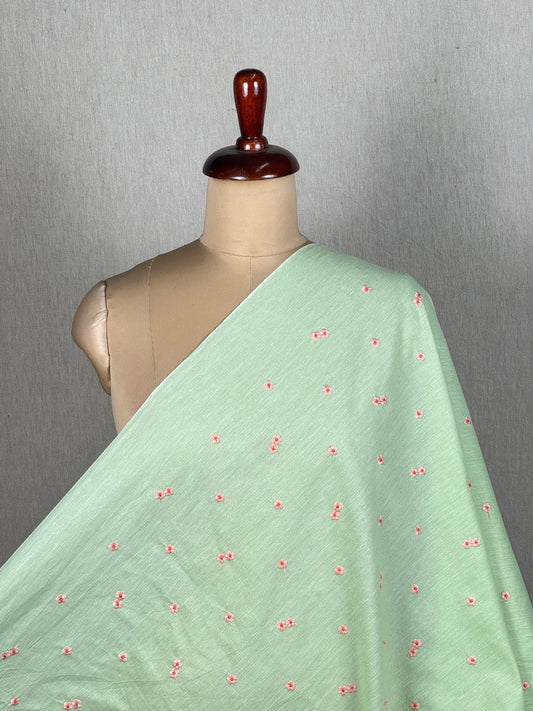 Embroidered Handloom Cotton Fabric