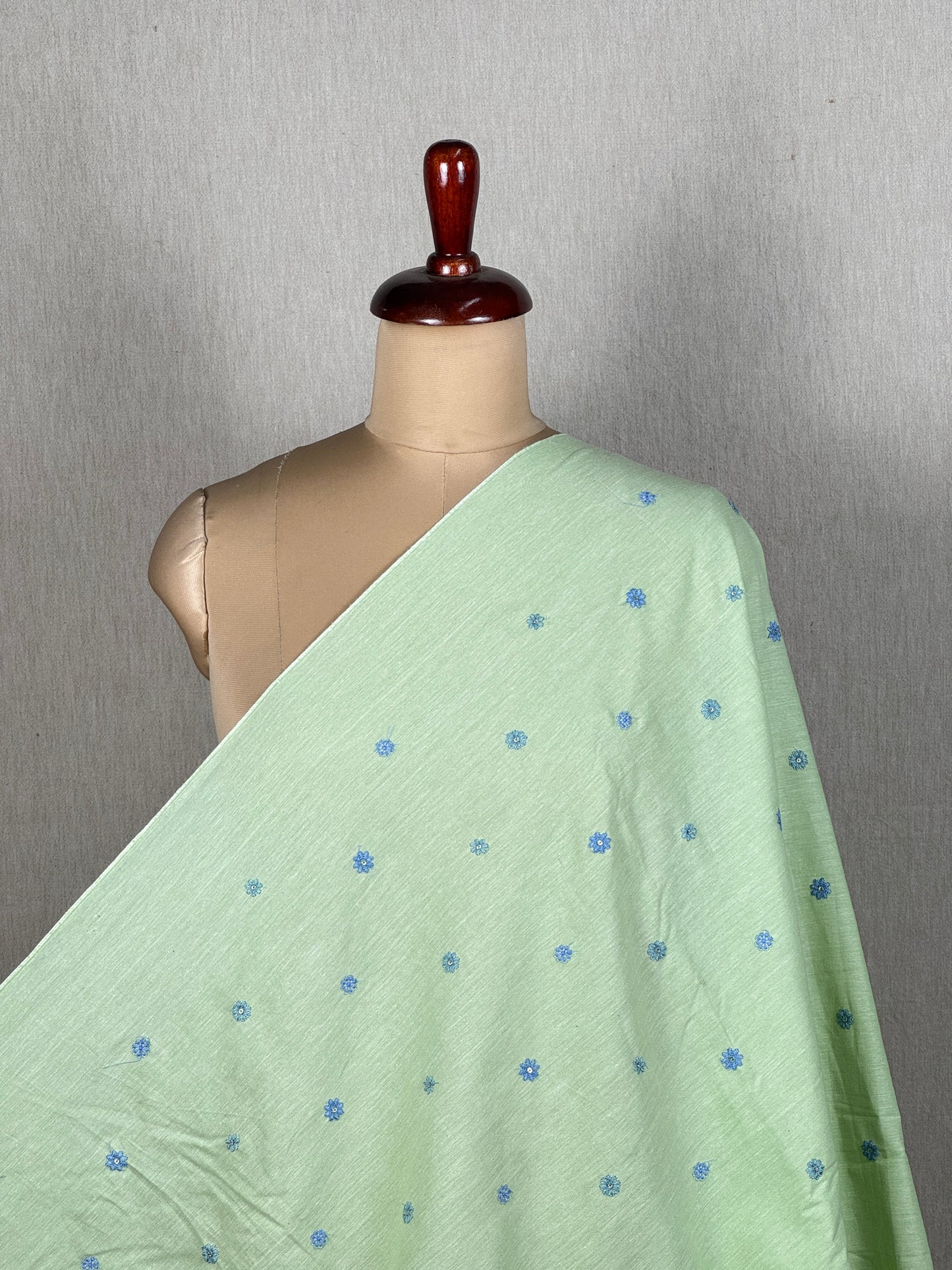 Embroidered Handloom Cotton Fabric